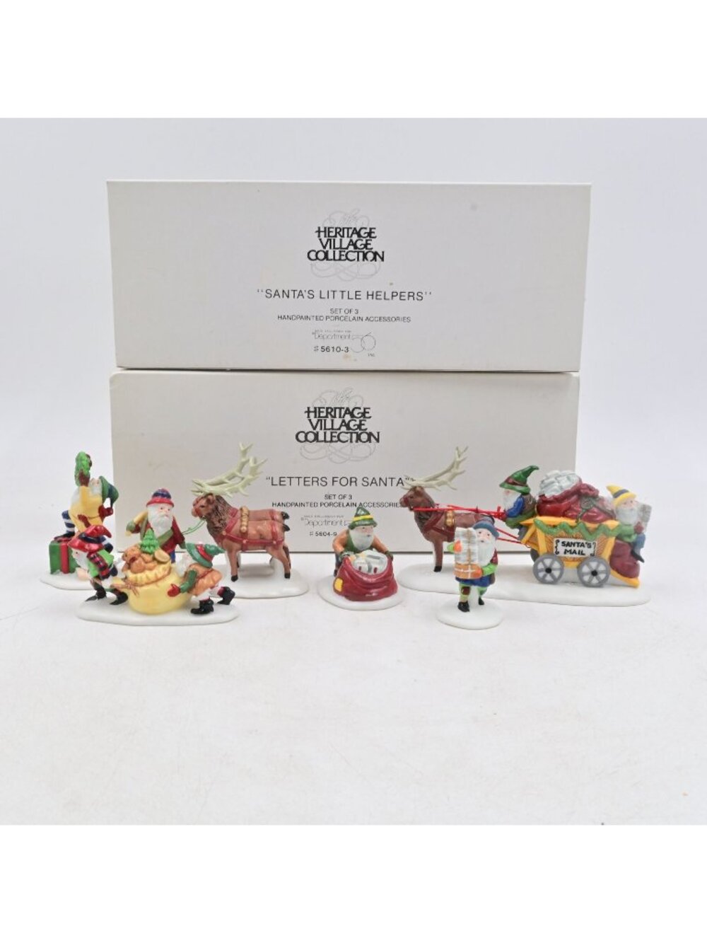 Department 56 Letters For Santa & Santa's Little Helpers Figurines Boxed